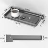 RV Aluminum Foldable Shelf - Wall-Mounted Folding RV Shelves - Compact Camper Trailer Accessories & Space-Saver 12.2X5.5 Inch
