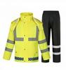 Reflective Raincoat & Pants Set - Thickened PU Oxford Cloth for Traffic & Sanitation, Stormproof
