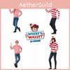 Where's Wally Halloween Costume Fun And Smart Uk Anime Cos Dress-up Outfit