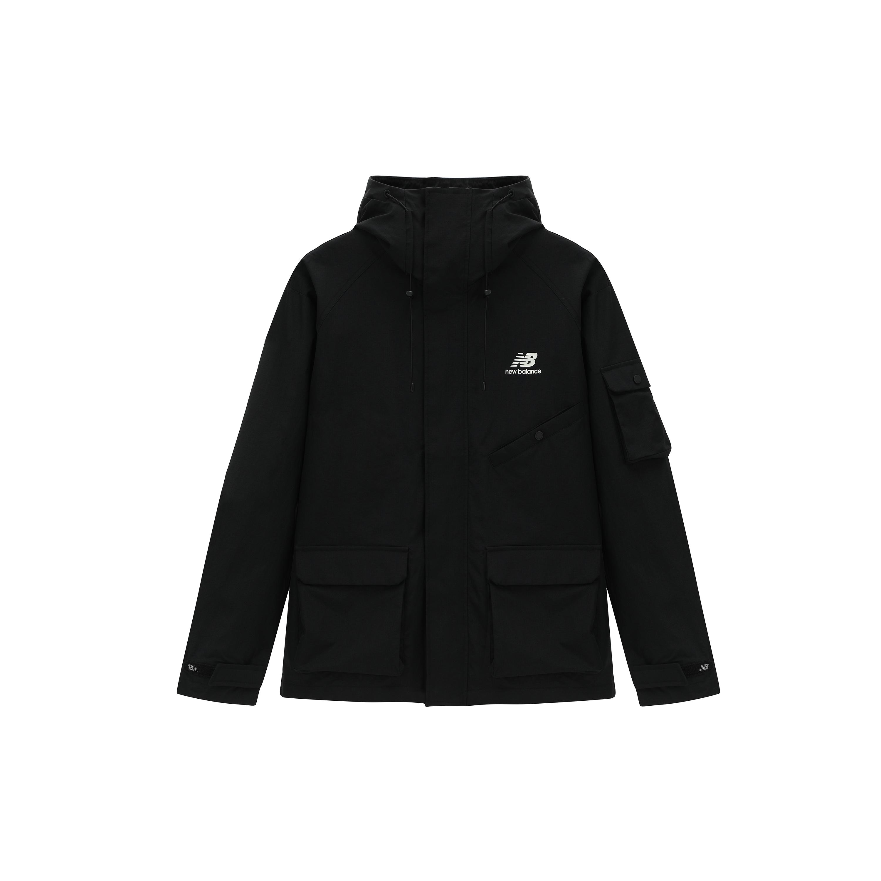 Куртки New Balance Унисекс Черные С капюшоном Утепленные Другие AMJ31320-BK M