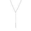 European-American 18K Gold Plated Y-Shaped Vertical Bar Necklace for Women