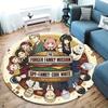 Spy Family Round Area Rug Carpet Rug For Living Room Bedroom Sofa Playroom Decor Nonslip Floor Mat