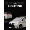 1/18 Lexus LM300 Electric Door MPV Alloy Car Model Sound and Light Pull Back Children's Toy Collectibles Birthday Gift Boyfriend