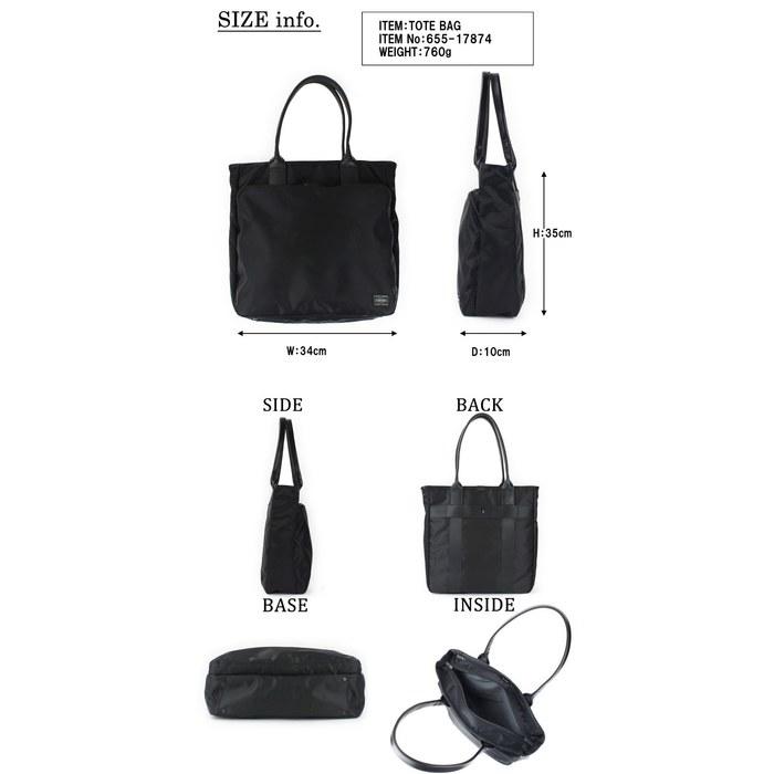 Porter Time Tote Bag 655-17874 Black (10) W340xH350xD100mm