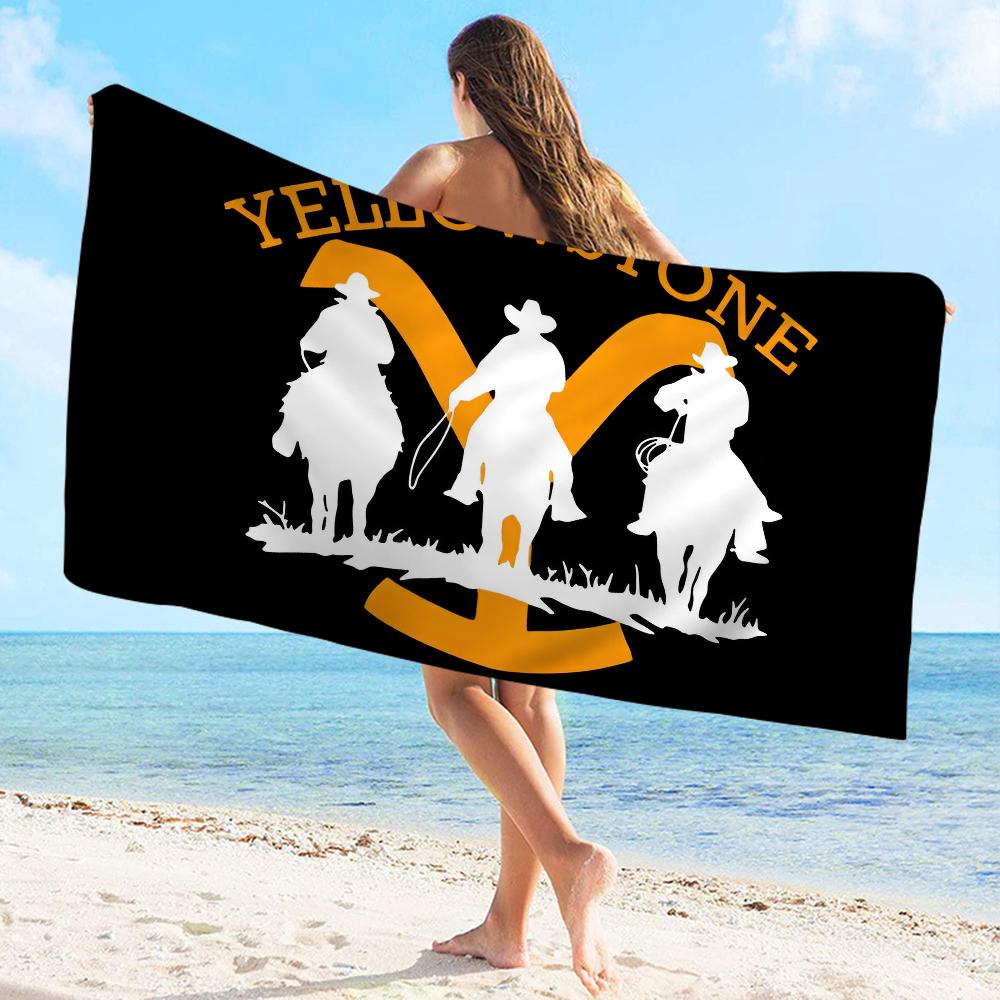 Yellowstone Dutton Towel Microfiber Beach Towel Absorbent Quick Dry Soft Yoga Swimming Resort Mountain Climbing Towel