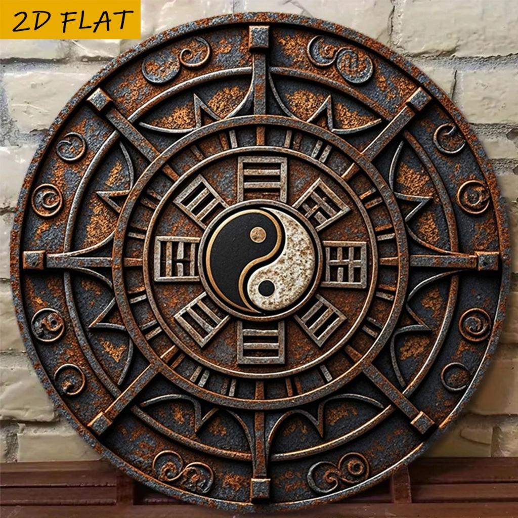 2D Flat Metal Wall Sign Decor