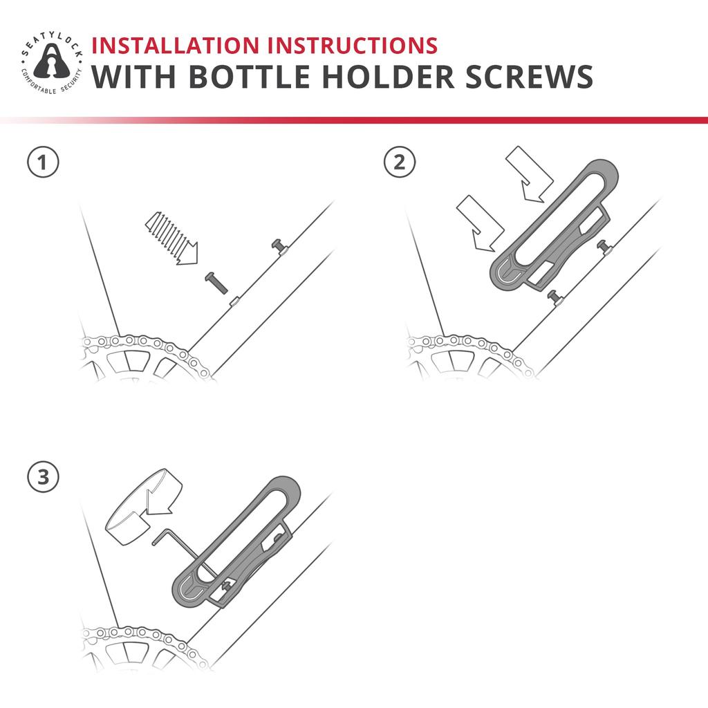 Seatylock Foldilock Compact Bicycle Lock Mounting Carrying Case Ultralight Mounting Bracket Case for Foldilock Compact Folding Bike Lock Portable and