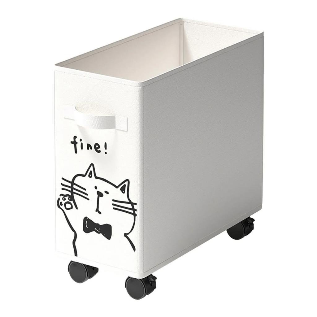 40cm Folding Laundry Basket Large Capacity Storage Box With Roller For Clothes Fitness Equipment Snack Toy Office Organizer Box