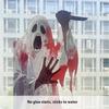 2025 Halloween Static Cling Stickers Scary Ghost Woman Bloody Handprint Window Decals For Spooky Party Home Decor