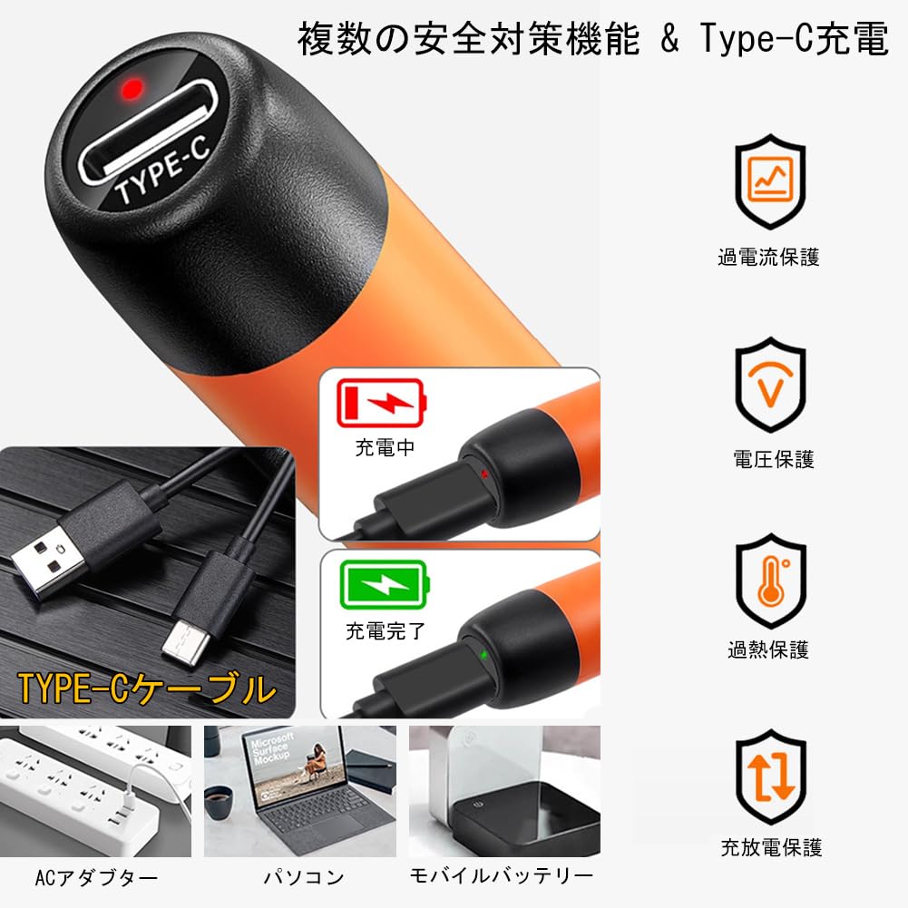 Linnuim Precision Screwdriver Electric Screwdriver 38 Bits Fast for Repairing with Storage Set, 46-in-1 Set, Forward/Reverse Switching, Type-C
