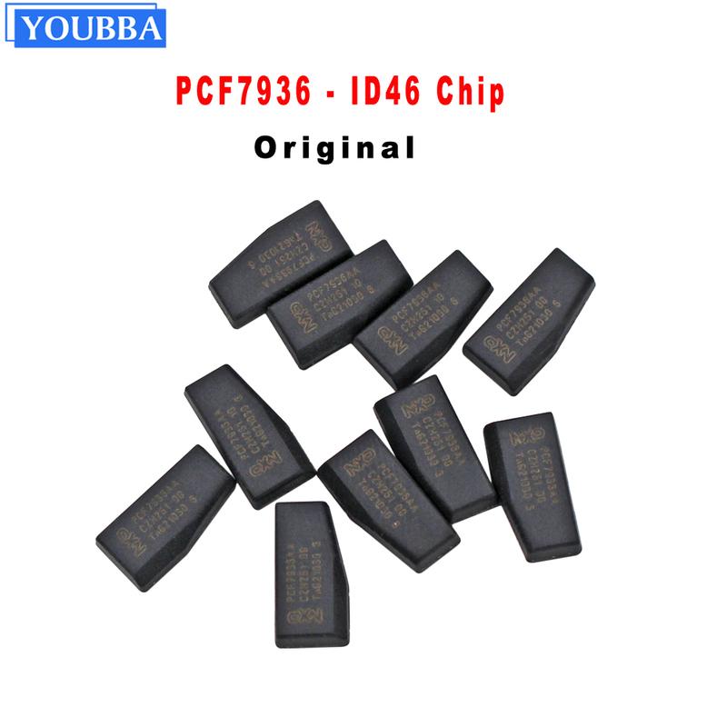 YOUBBA Original PCF7936AA ID46 Transponder Chip T19 7936AA Unlock ID 46 PCF7936 (update of PCF7936AS) Carbon Auto Chip 5PCS