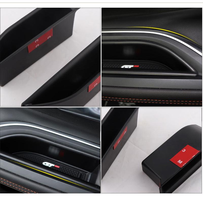 For Peugeot 3008 GT 5008 2017 2018 2019 Car Front Door Handle Storage Box Case Take in Box Holder Tray Organizer Box Accessories