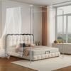 4 Corner Bedding Canopy Frame Post,Metal Bed Four Corner Bed Mosquito Netting Bracket Fit for Twin/Queen/California King/King