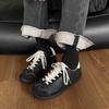 Fashion Niche Design Ballet Style Soft Soled Men's Low Top Casual Shoes 2025 Autumn New Color Block Retro Comfortable Versatile sneakers