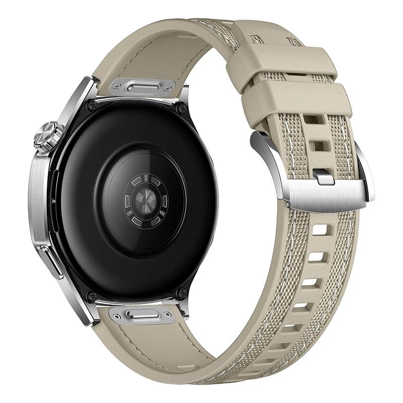 

22mm Strap Suitable for Huawei Watch 5 46mm Soft & Durable Silicone Nylon Replacement Wristband for GT5 GT4 46mm/WATCH Ultimate 22mm universal