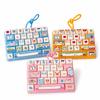 Clear Key Sounds Keyboard Keychain Pressable Keys Keyboard Toy  Gifts