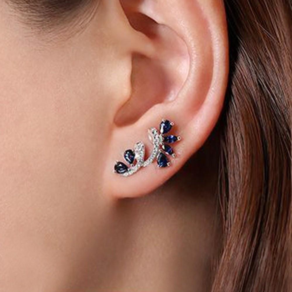 Dainty Design Stud Earrings Lightweight Crystal Earrings Flower Earrings Party Jewelry