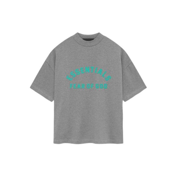 Fear of God Essentials SS24 Crewneck T-Shirt Dark Heather Oatmeal Men 125SP242003F L