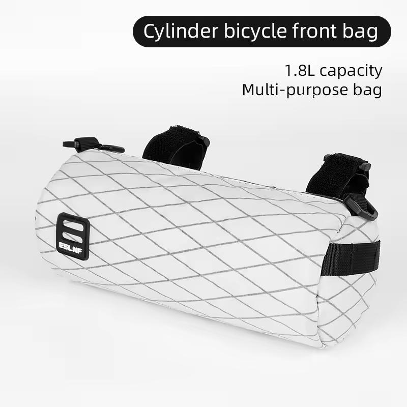 

ESLNF Handlebar Bag for Road Bike and Mountain Bike Large-capacity Bicycle Bag Multi-functional Fashionable Shoulder Bag белый