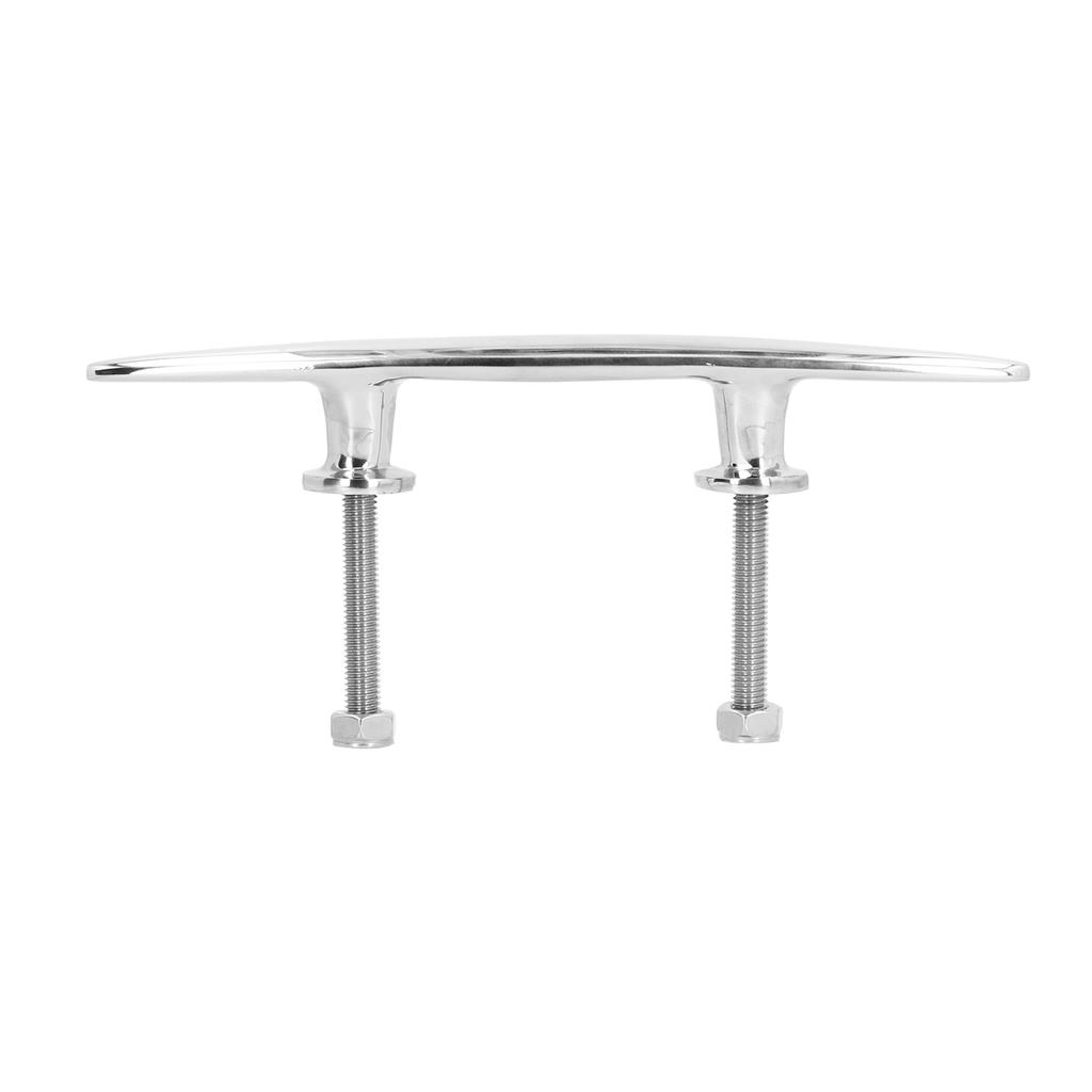 10in Flat Dock Cleat Deck Rope Holder Tie Down 316 Stainless Steel Accessory for Boat Yacht