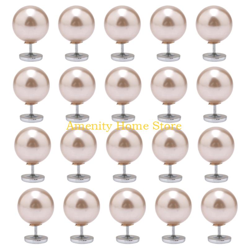F26C Metal Pearls Pin Secure Flat Designs For Garment Decoration And Handcraft