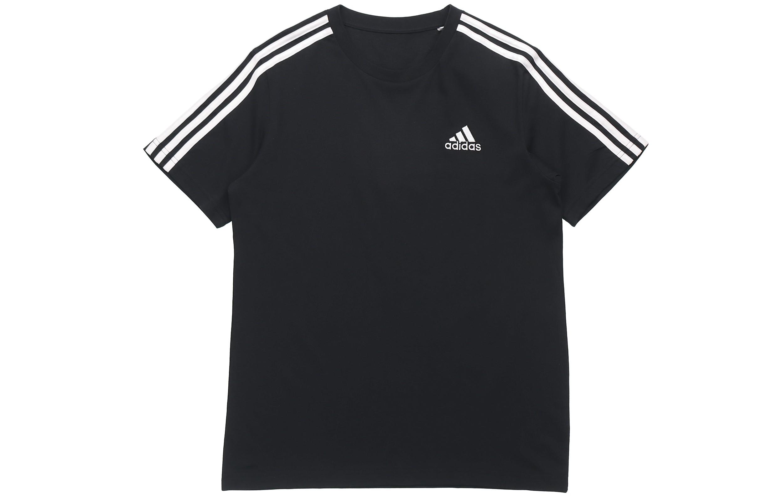 Adidas ESSENTIALS 3 Stripes T Shirt Men s Black GL3732 XXL