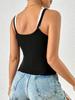 2026 Summer European & American Color Block Double Strap Camisole