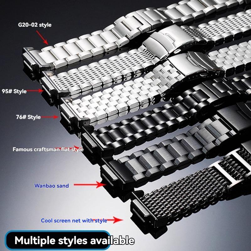 Modified Stainless Steel Watch Band Strap For Casio G-shock GA-100/110/120 GM-110/700 GA-700 DW-5600 Modified Metal Bracelet Men