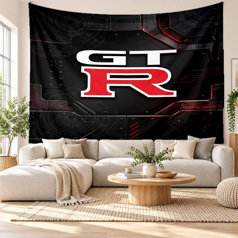 Nissan GT-R Wall Tapestry, Soft Fabric Wall Hanging, Decorative Backdrop For Bedroom Home Wall Art