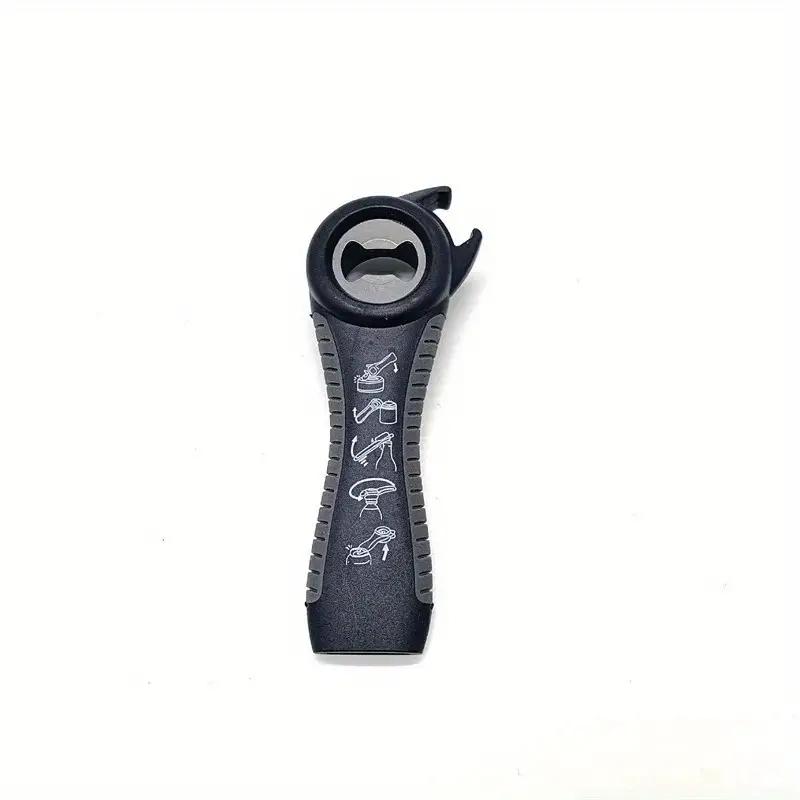 1Pc Multifunctional 5-in-1 Beer Bottle Can Opener Kitchen Anti-Slip Beer Cap Rotary Bottle Opener Kitchen Tool