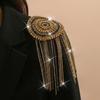 1PC Tassel Chain Shoulder Board Badges Fabrics Fringed Epaulet Decoration  For Jacket/ Coat