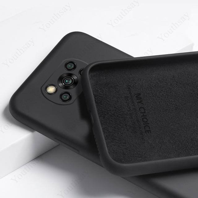 Für Xiaomi Poco X3 Pro Hülle für Xiaomi Poco X3 Pro NFC Abdeckung Flüssigsilikonhülle für Poco X3 Pro