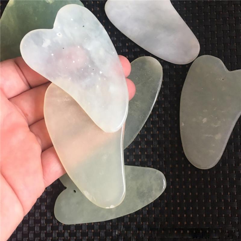 Gua Sha – masseur de soins du visage, planche de Jade, grattoir, outil de grattage traditionnel chinois