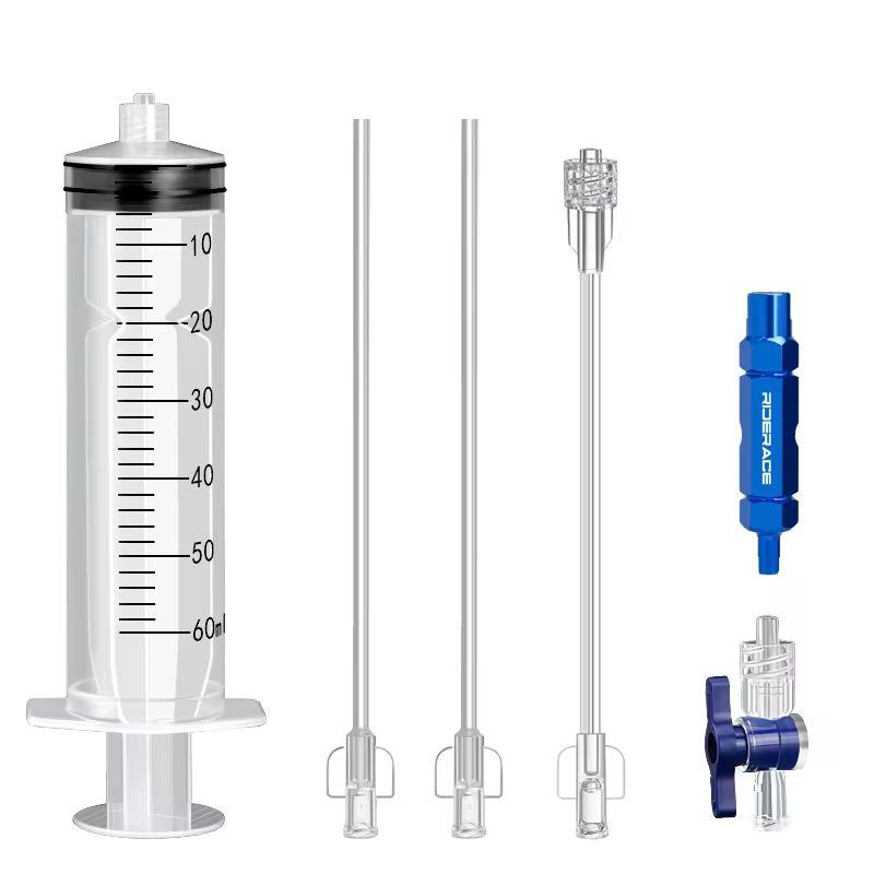 

Инструмент для впрыска жидкости в бескамерные шины велосипеда RIDERACE, 60 мл, герметик для бескамерных шин велосипеда, инжектор, замена минерального масла, инструменты для ремонта