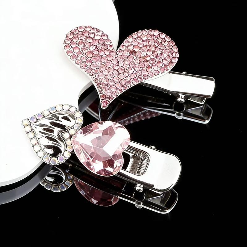 Kiss Jewelry Y2K Pink Butterfly Bow Star Heart Hairpins Barrettes Women Korean Kpop Hair Clip Accessories