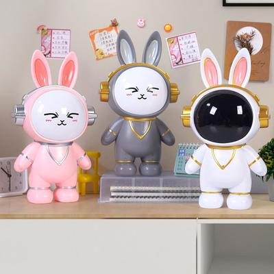 Trendy Rabbit Piggy Bank for Boys To Save, Astronaut Piggy Bank for Astronauts, Trendy Toy Ornaments, High-value Gifts