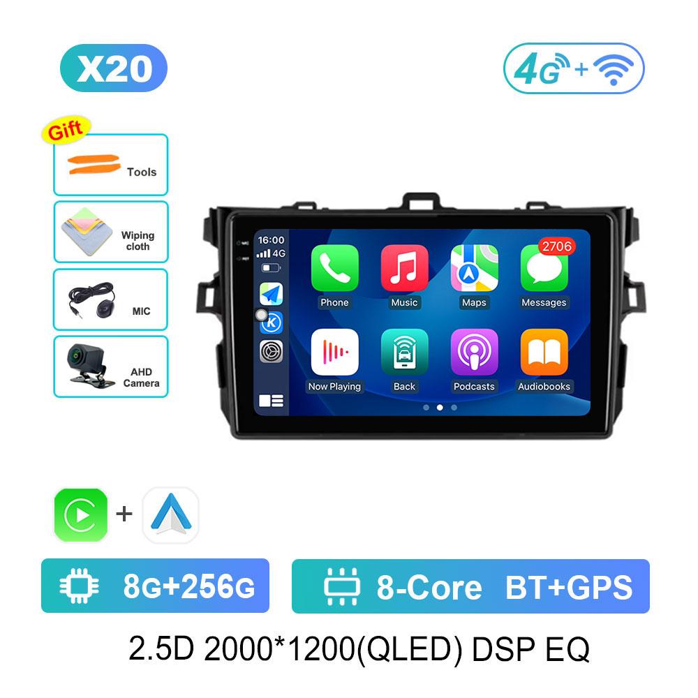 Android 14 Car Radio Multimedia Player for Toyota Corolla 2006 - 2013 GPS Navigation WiFi HD Screen BT DSP Stereo Auto Tools