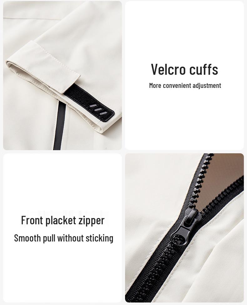 Single Layer Waterproof Windproof Jacket - New Couple Style, Versatile Hooded Coat for Outdoor Activities