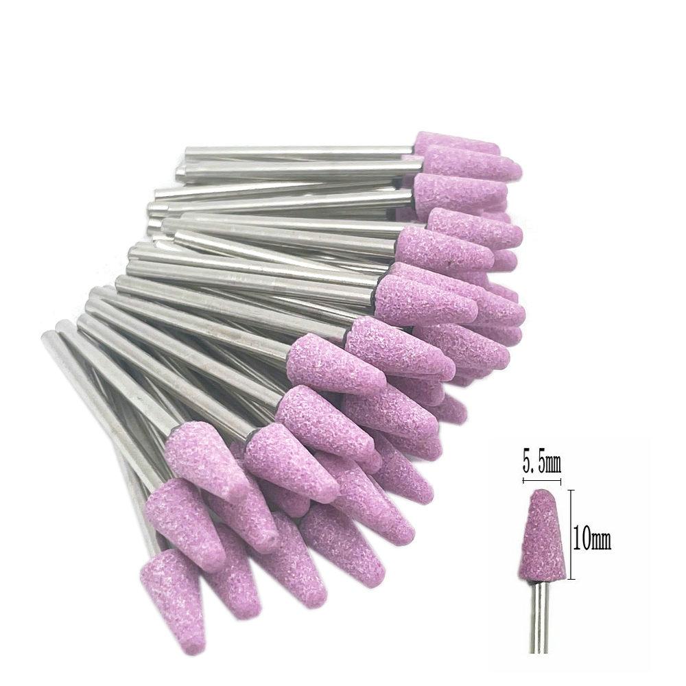 50pcs/set  Dental Stone Grinder Polisher Burs For Contouring Shaping Porcelain Dental Rotary Stone Polisher 2.35mm Shank