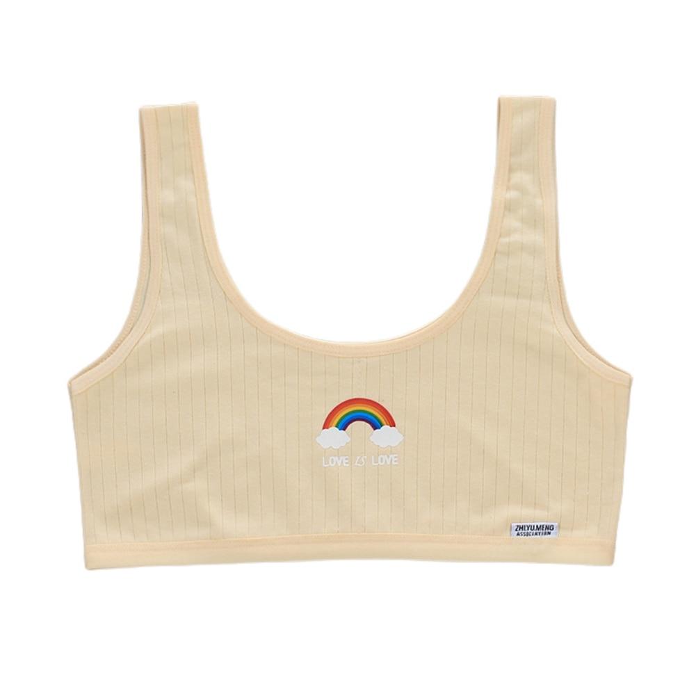 Tenåringsjenter BH med trykt pustende utviklingsbomullsundertøy