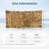 Giraffe Art Deco Poster Theme Quick Dry Beach Towel Custom Name Text Print Large Sand Resistant Towel Beach Vacation