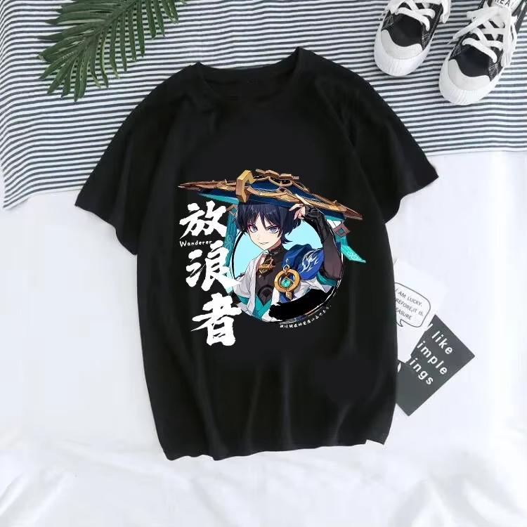 

Genshin Impact T Shirt Kawaii Hu Tao Graphic Tees Xiao Kaedehara Kazuha Tshirt Tops Harajuku Tshirt Unisex Comfortable S