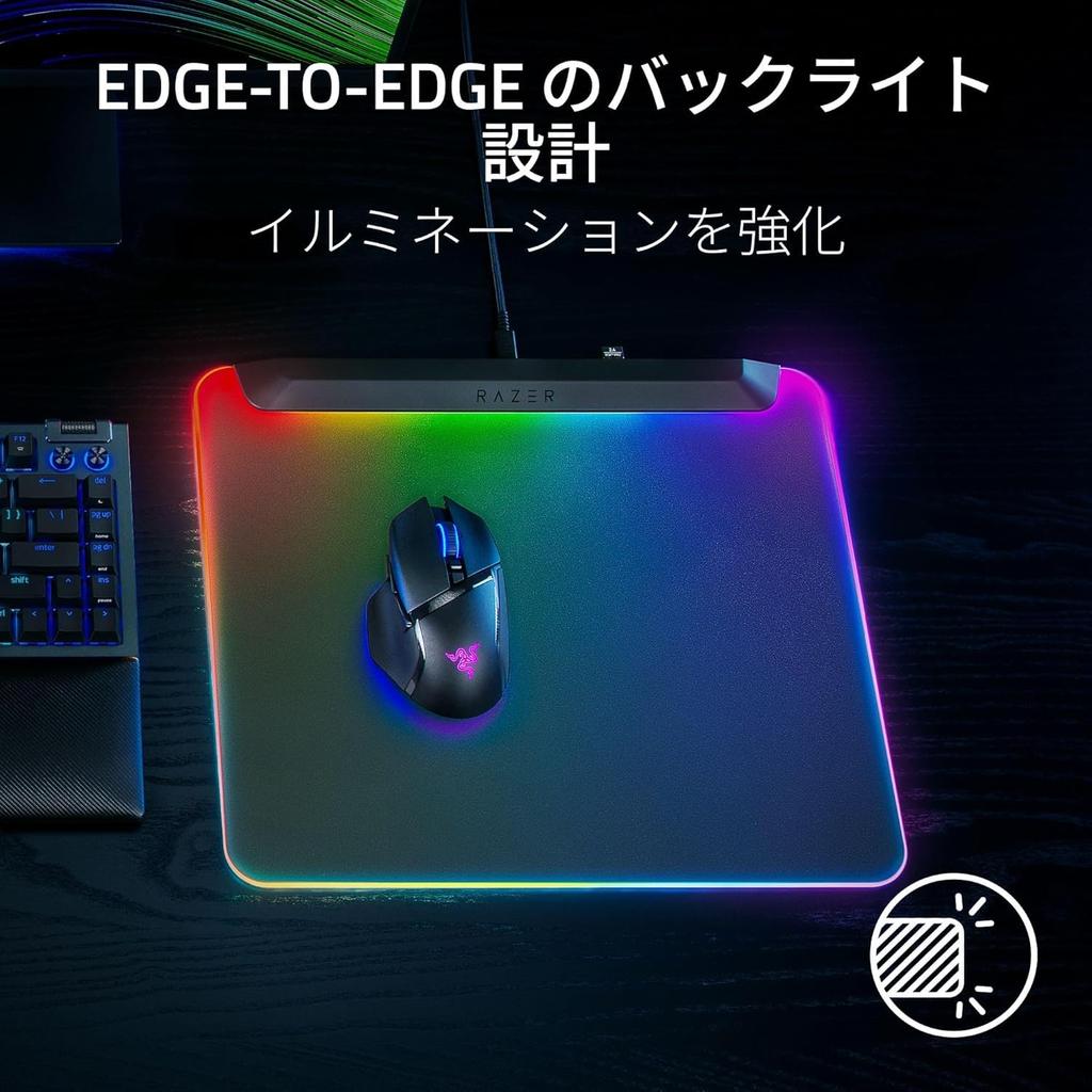 Backlit Gaming Mouse with a Surface and Base Pad, 360x278mm, Micro-Textured Non-Slip [Used]