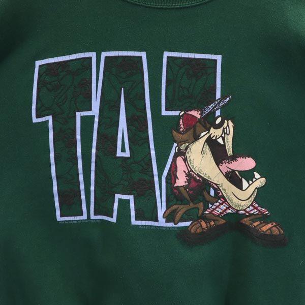 GARMENT GRAPHICS 90s Made in USA Long sleeve sweat trainer L Back brushed Men's Used