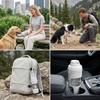 2-in-1 Pet Water Bottle Food Container Portable Leakproof Dogs Cats Drinking Cup for Walking Travel Puppy Food Water Dispenser