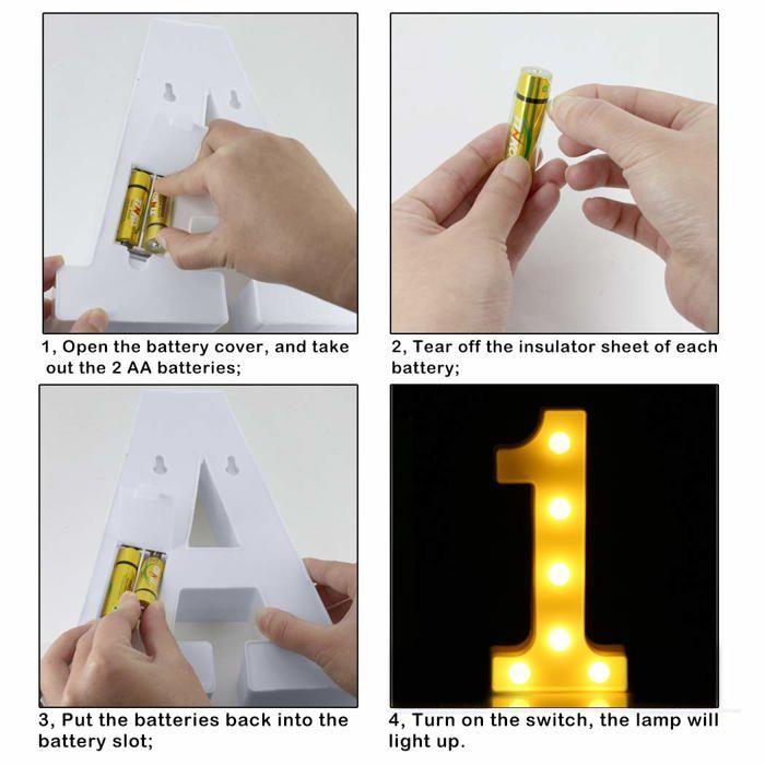 Lampe décorative - honphier - hp0201nl-fba - led - piles incluses - design contemporain