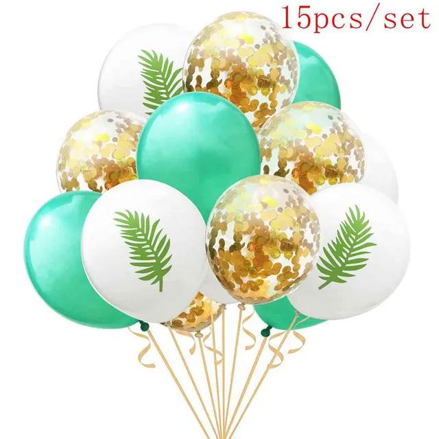 New Artificial Tropical Palm Leaves Hawaiian Luau Party Aloha Summer Jungle Theme Party Decoration Wedding Birthday Home Table D