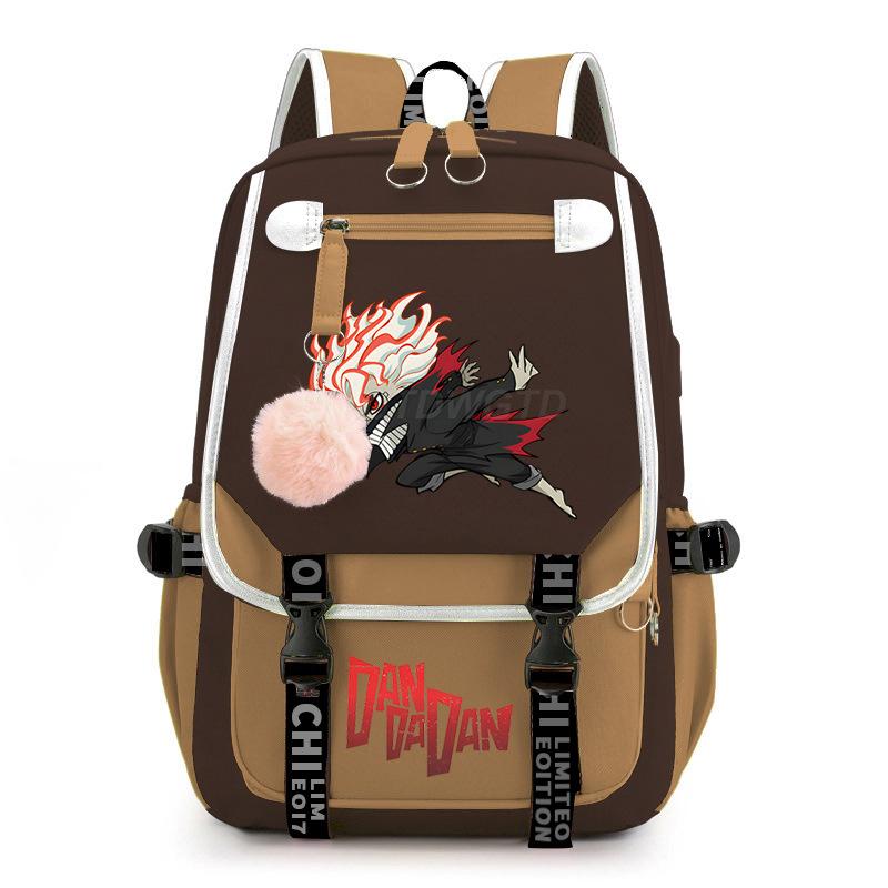 Bold Party Dandadan Surrounding Anime School Bag Fashion Male Female Versatile Elementary and Secondary School Student Lightweight Backpack