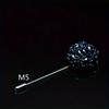 Fashion Crystal Flower Men's Brooches Long Brooch Pins Handmade Men's Lapel Pin for Suits Rhinestone Men Fashion Jewelry