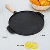 Non Stick Frying Pan Aluminum Medical Stone Coating  Double Side Steak Frying Pan Camping Barbecue Grill Stoves Universal